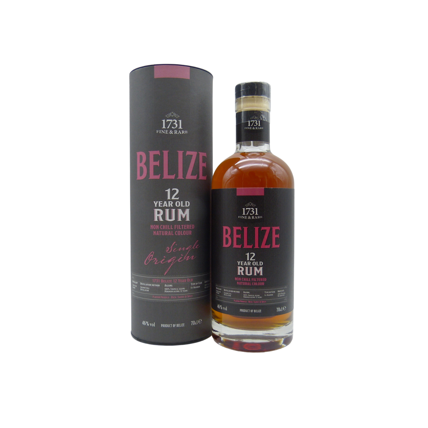 BELIZE 12 Years Old Single Origin Rum 46%